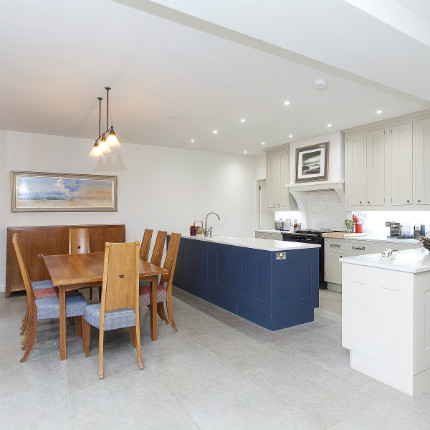 We were invited by the client's interior designers to carry out extensive renovation & refurbishment works
in the basement of this New Town property.